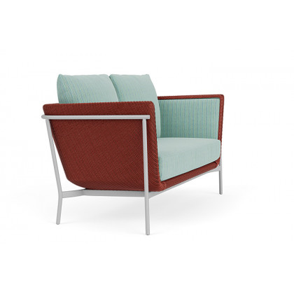 Lloyd Flanders™ Solstice Loveseat  - Terracotta, Metallic Silver