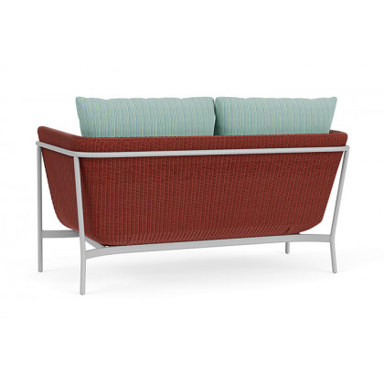 Lloyd Flanders™ Solstice Loveseat  - Terracotta, Metallic Silver