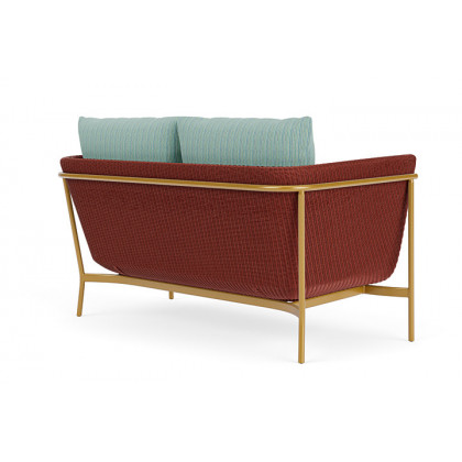 Lloyd Flanders™ Solstice Loveseat  - Terracotta, Metallic Gold