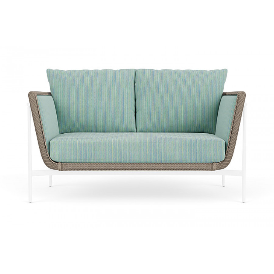 Lloyd Flanders™ Solstice Loveseat  - French Beige, White