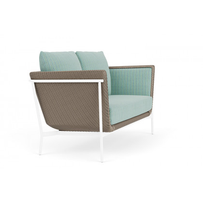 Lloyd Flanders™ Solstice Loveseat  - French Beige, White