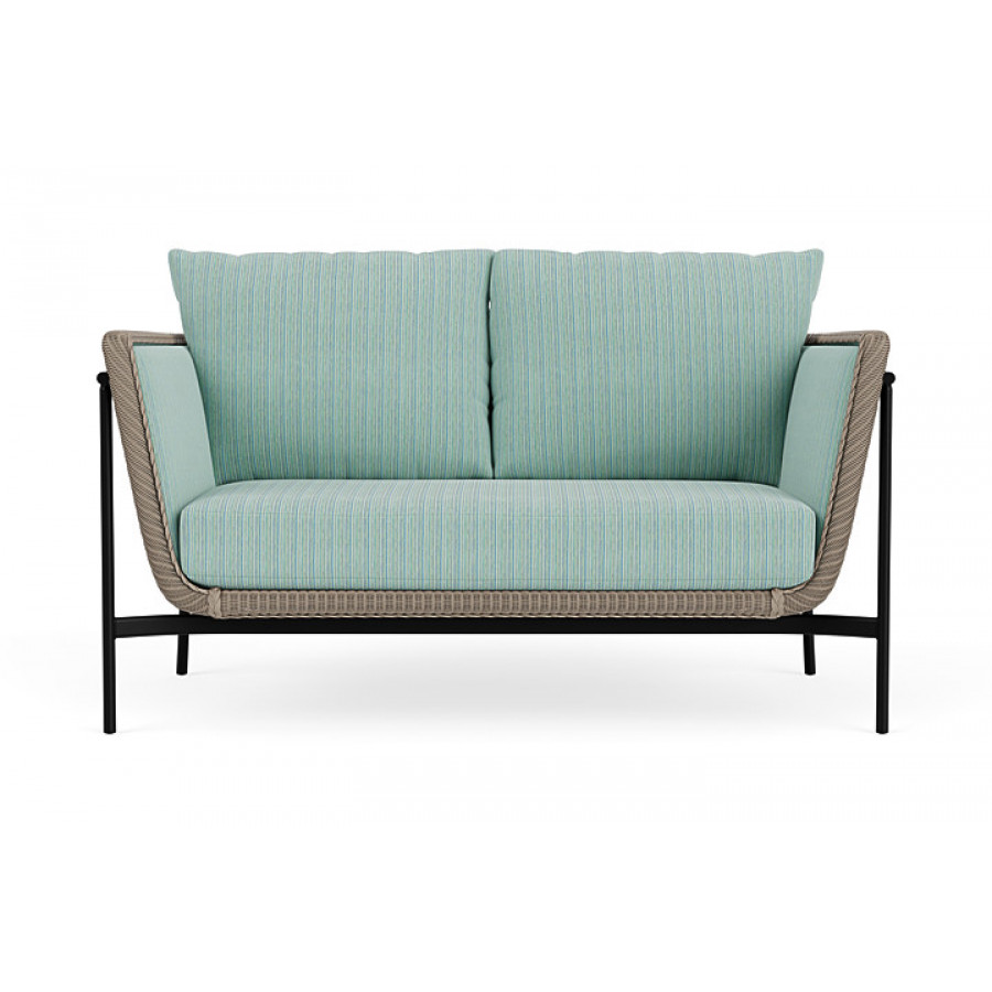 Lloyd Flanders™ Solstice Loveseat  - French Beige, Ebony