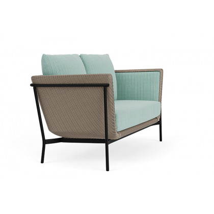 Lloyd Flanders™ Solstice Loveseat  - French Beige, Ebony