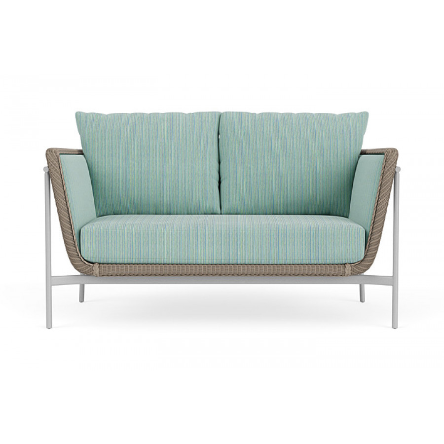 Lloyd Flanders™ Solstice Loveseat  - French Beige, Metallic Silver