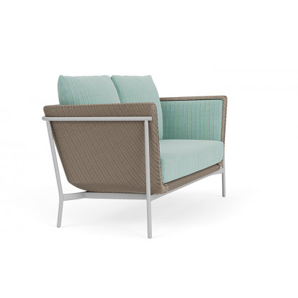 Lloyd Flanders™ Solstice Loveseat  - French Beige, Metallic Silver