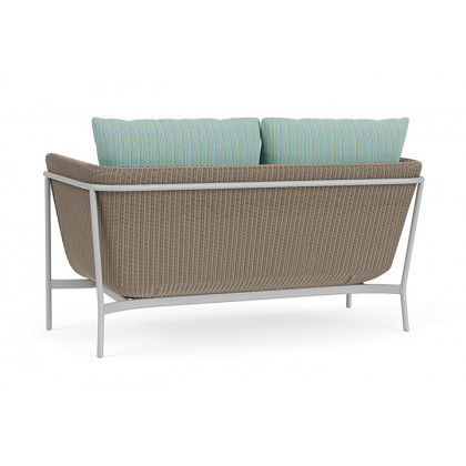 Lloyd Flanders™ Solstice Loveseat  - French Beige, Metallic Silver