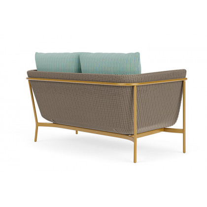 Lloyd Flanders™ Solstice Loveseat  - French Beige, Metallic Gold