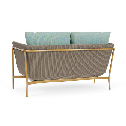 Lloyd Flanders™ Solstice Loveseat  - French Beige, Metallic Gold