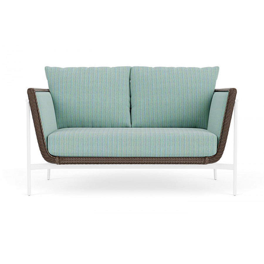 Lloyd Flanders™ Solstice Loveseat  - Bark, Matte White