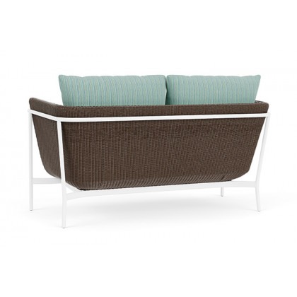 Lloyd Flanders™ Solstice Loveseat  - Bark, Matte White