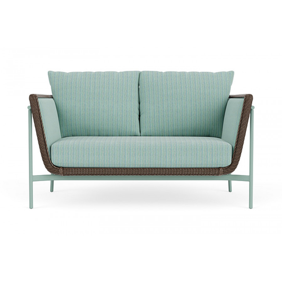 Lloyd Flanders™ Solstice Loveseat  - Bark, Sea Glass