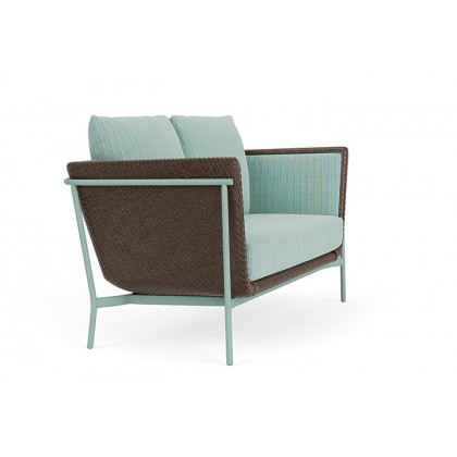 Lloyd Flanders™ Solstice Loveseat  - Bark, Sea Glass