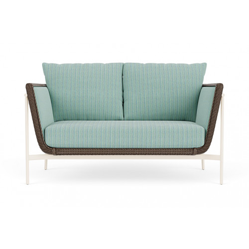 Lloyd Flanders™ Solstice Loveseat  - Bark, Ivory