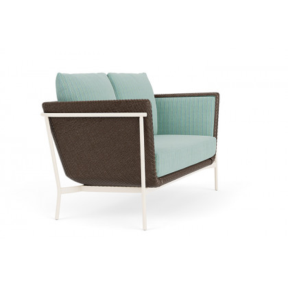 Lloyd Flanders™ Solstice Loveseat  - Bark, Ivory