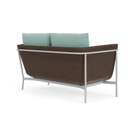 Lloyd Flanders™ Solstice Loveseat  - Bark, Metallic Silver