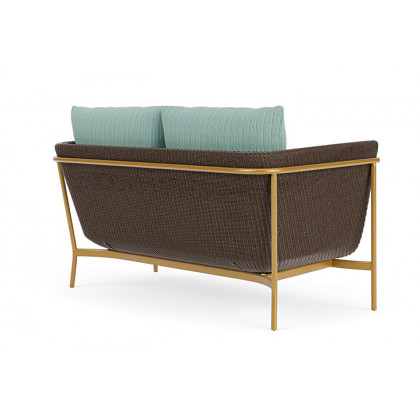 Lloyd Flanders™ Solstice Loveseat  - Bark, Metallic Gold