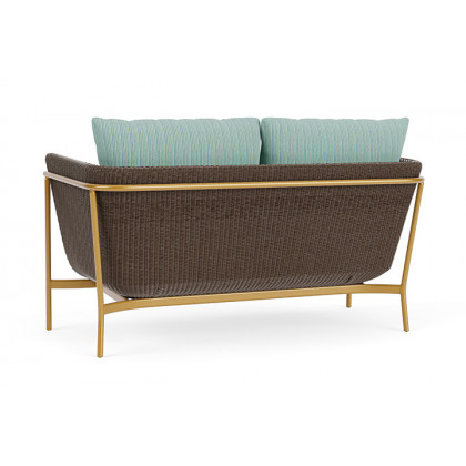 Lloyd Flanders™ Solstice Loveseat  - Bark, Metallic Gold