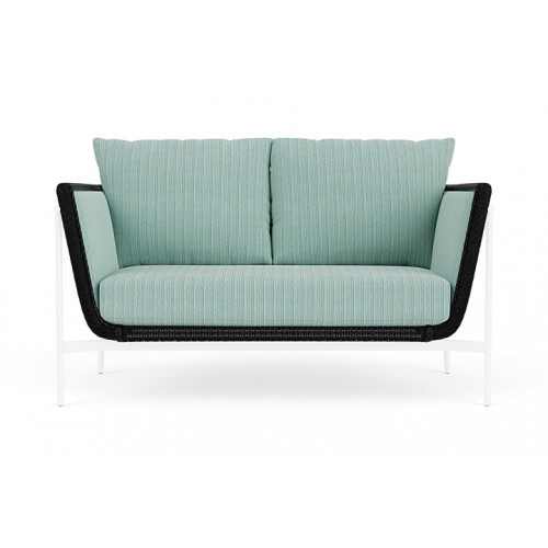 Lloyd Flanders™ Solstice Loveseat  - Ebony, White