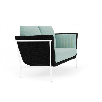 Lloyd Flanders™ Solstice Loveseat  - Ebony, White