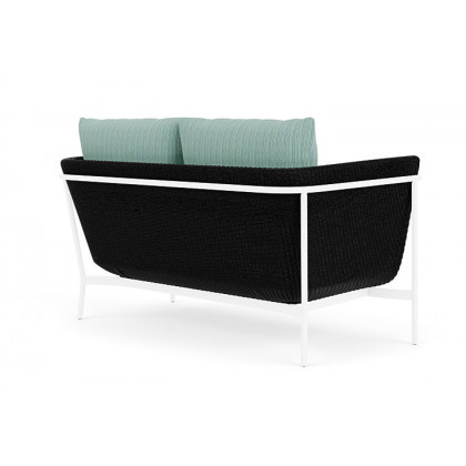 Lloyd Flanders™ Solstice Loveseat  - Ebony, White