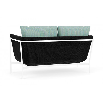 Lloyd Flanders™ Solstice Loveseat  - Ebony, White