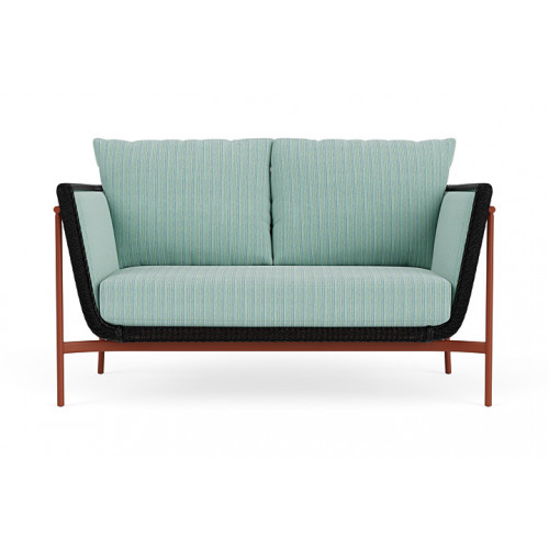 Lloyd Flanders™ Solstice Loveseat  - Ebony, Terracotta