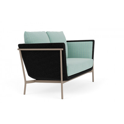Lloyd Flanders™ Solstice Loveseat  - Ebony, French Beige