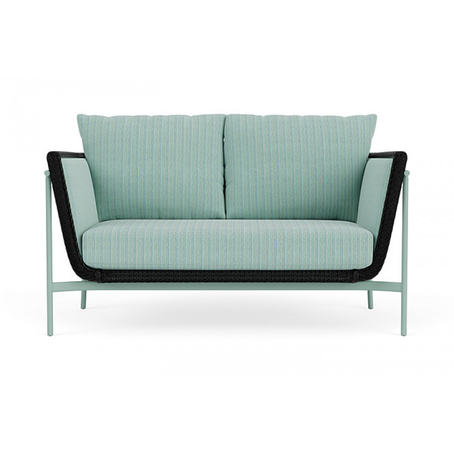 Lloyd Flanders™ Solstice Loveseat  - Ebony, Sea Glass