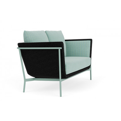 Lloyd Flanders™ Solstice Loveseat  - Ebony, Sea Glass