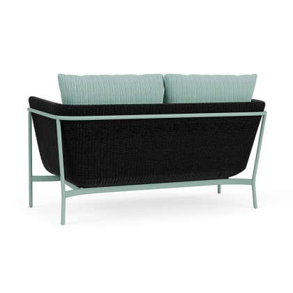 Lloyd Flanders™ Solstice Loveseat  - Ebony, Sea Glass