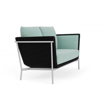 Lloyd Flanders™ Solstice Loveseat  - Ebony, Metallic Silver