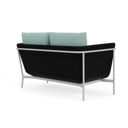 Lloyd Flanders™ Solstice Loveseat  - Ebony, Metallic Silver