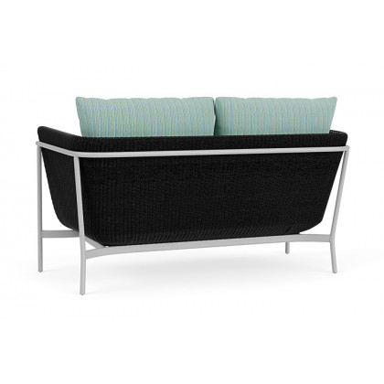 Lloyd Flanders™ Solstice Loveseat  - Ebony, Metallic Silver