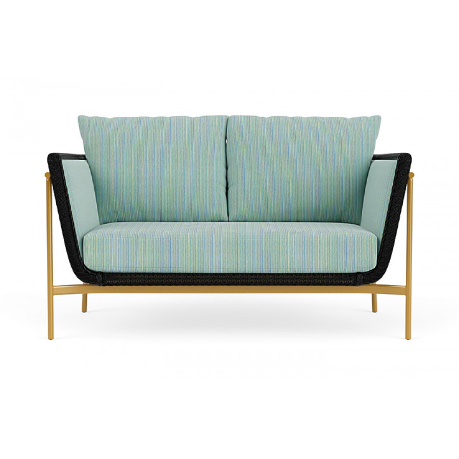 Lloyd Flanders™ Solstice Loveseat  - Ebony, Metallic Gold