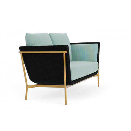 Lloyd Flanders™ Solstice Loveseat  - Ebony, Metallic Gold