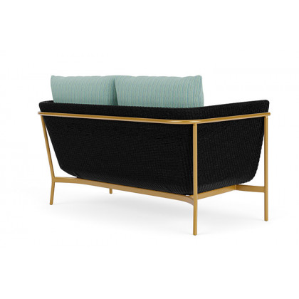 Lloyd Flanders™ Solstice Loveseat  - Ebony, Metallic Gold