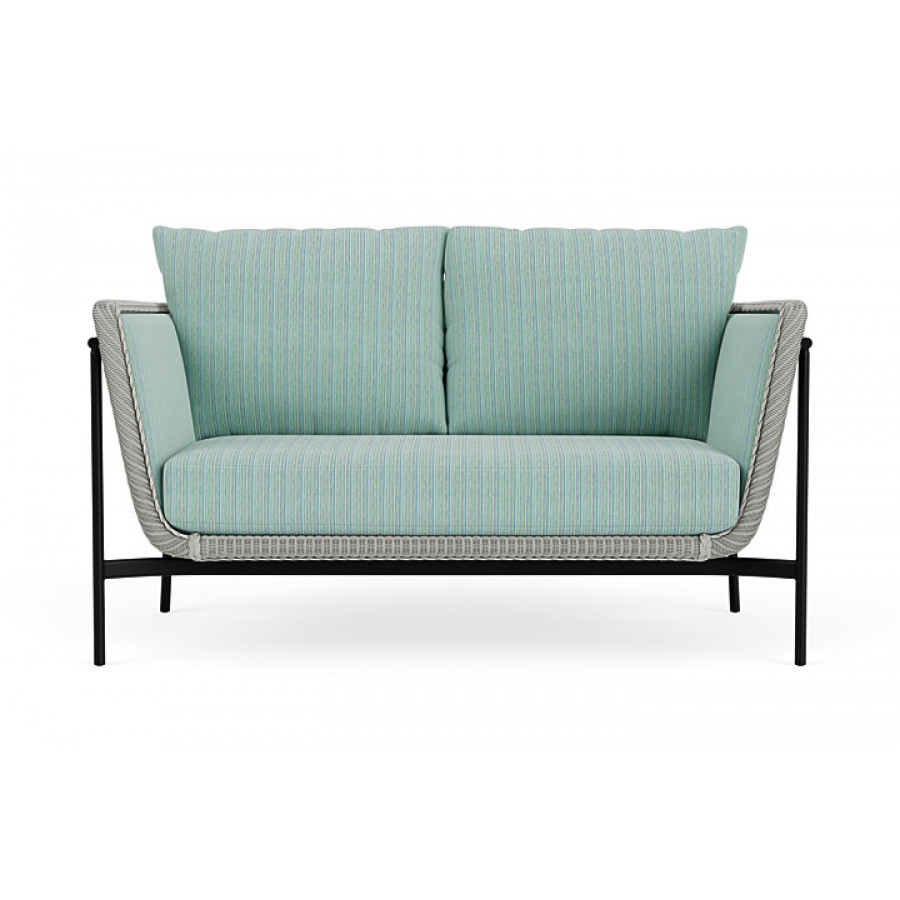Lloyd Flanders™ Solstice Loveseat  - Platinum, Ebony