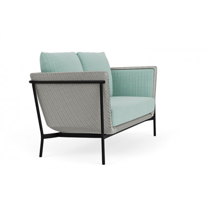 Lloyd Flanders™ Solstice Loveseat  - Platinum, Ebony