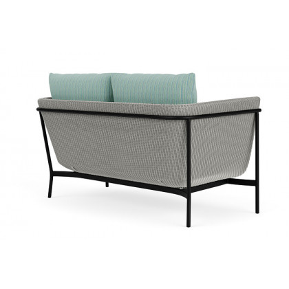 Lloyd Flanders™ Solstice Loveseat  - Platinum, Ebony