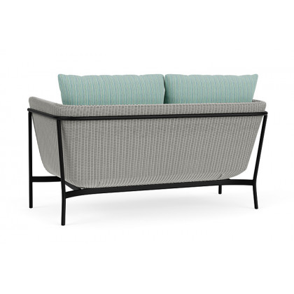 Lloyd Flanders™ Solstice Loveseat  - Platinum, Ebony