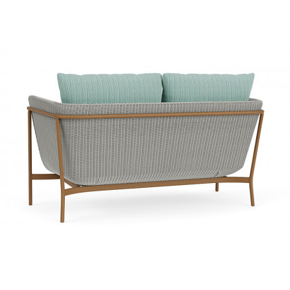 Lloyd Flanders™ Solstice Loveseat  - Platinum, Hickory