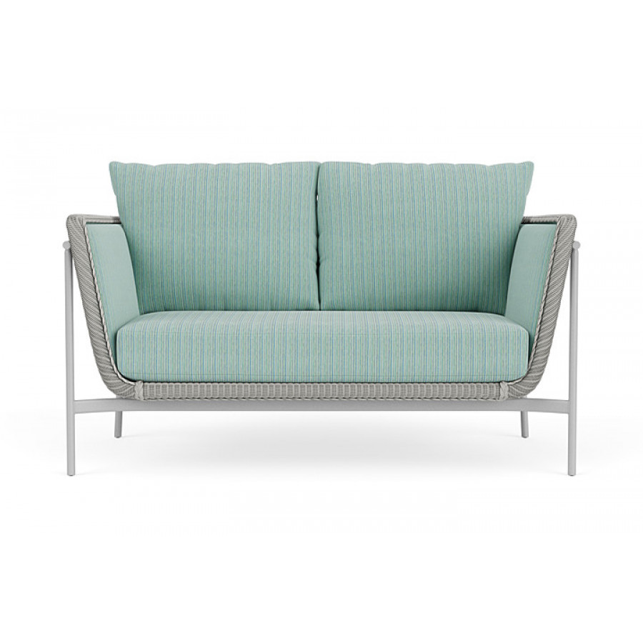 Lloyd Flanders™ Solstice Loveseat  - Platinum, Metallic Silver