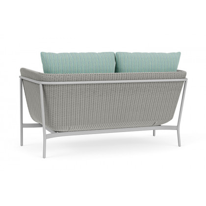 Lloyd Flanders™ Solstice Loveseat  - Platinum, Metallic Silver