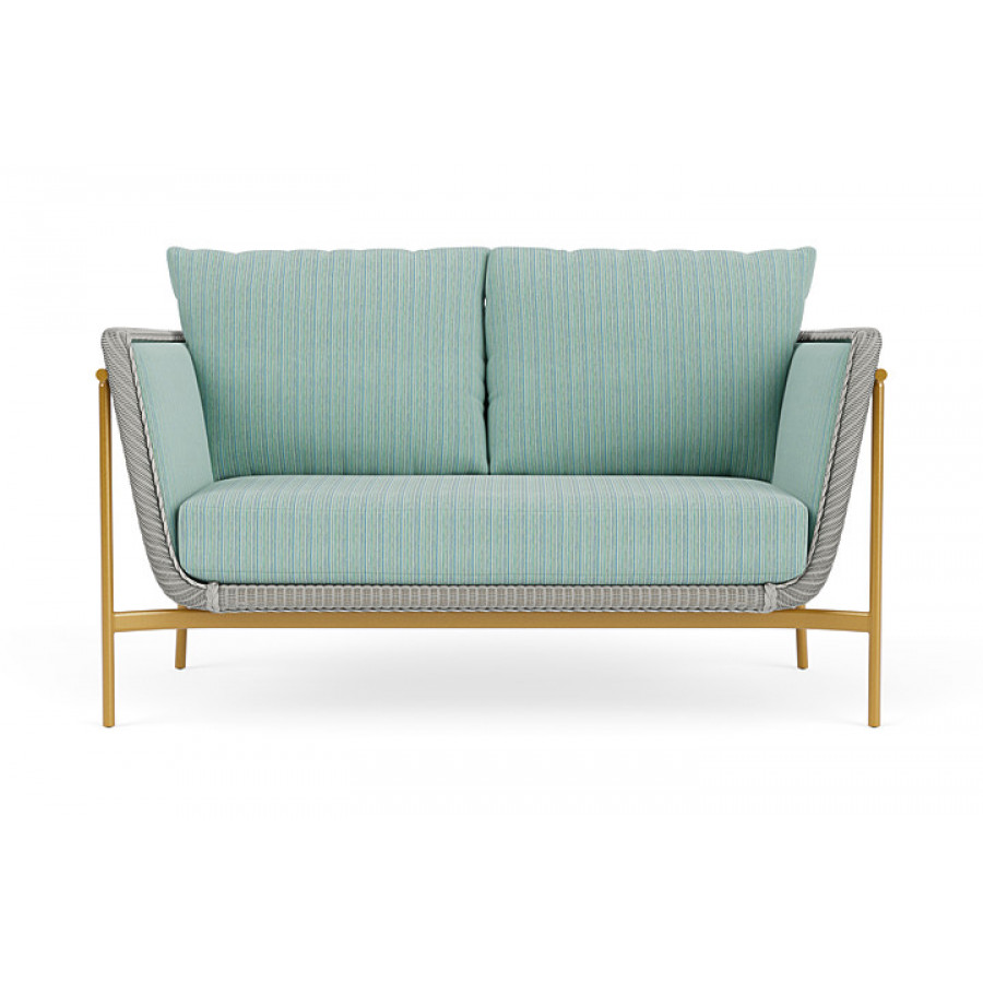 Lloyd Flanders™ Solstice Loveseat  - Platinum, Metallic Gold