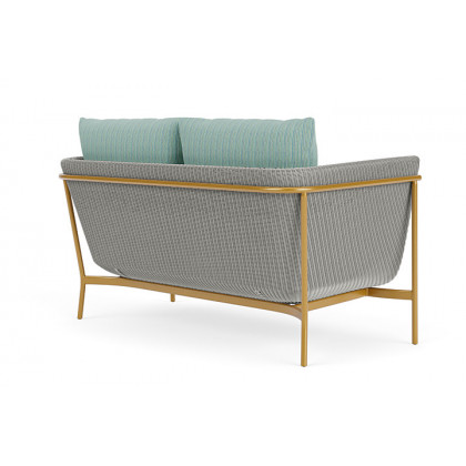 Lloyd Flanders™ Solstice Loveseat  - Platinum, Metallic Gold