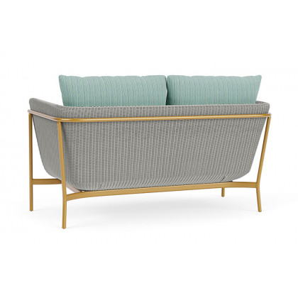 Lloyd Flanders™ Solstice Loveseat  - Platinum, Metallic Gold