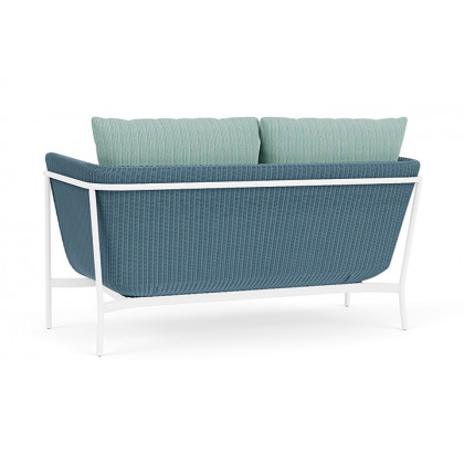 Lloyd Flanders™ Solstice Loveseat  - Stillwater, Matte White