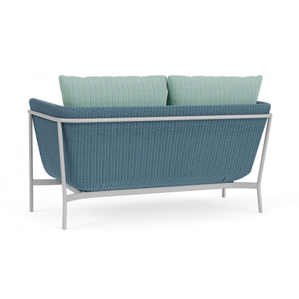 Lloyd Flanders™ Solstice Loveseat  - Stillwater, Metallic Silver
