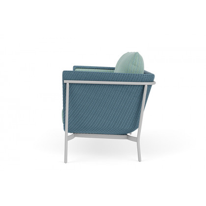 Lloyd Flanders™ Solstice Loveseat  - Stillwater, Metallic Silver