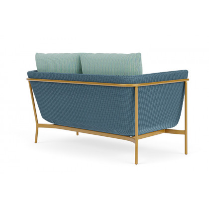 Lloyd Flanders™ Solstice Loveseat  - Stillwater, Metallic Gold